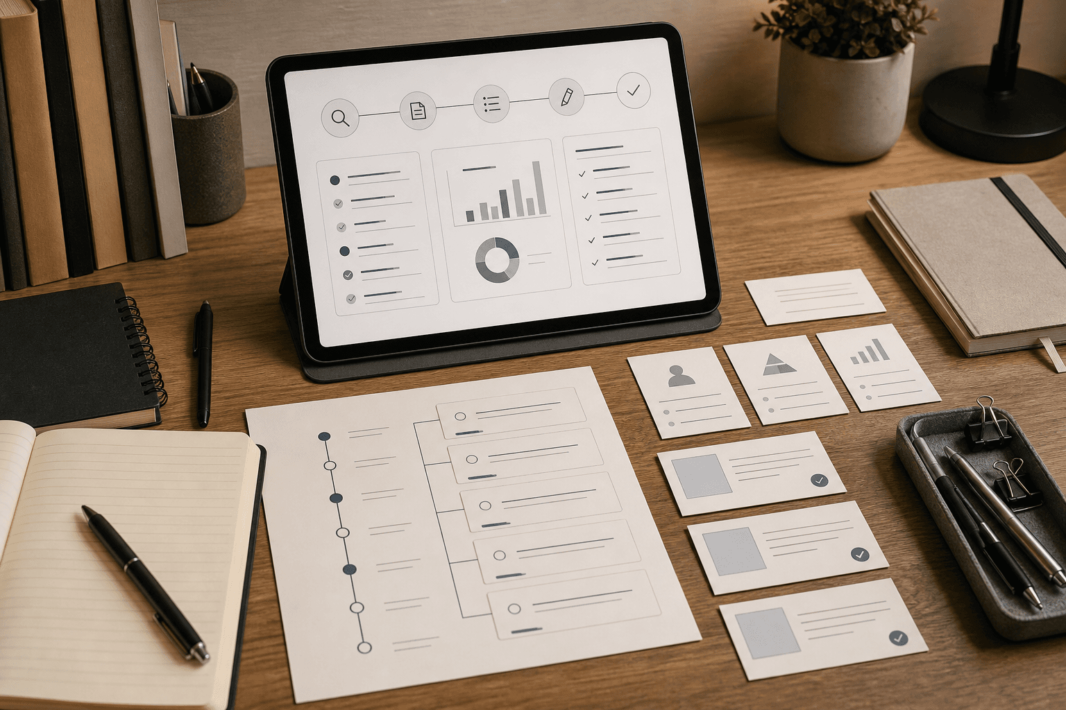 Workspace de TFG con fuentes, esquema de capítulos y notas de metodología